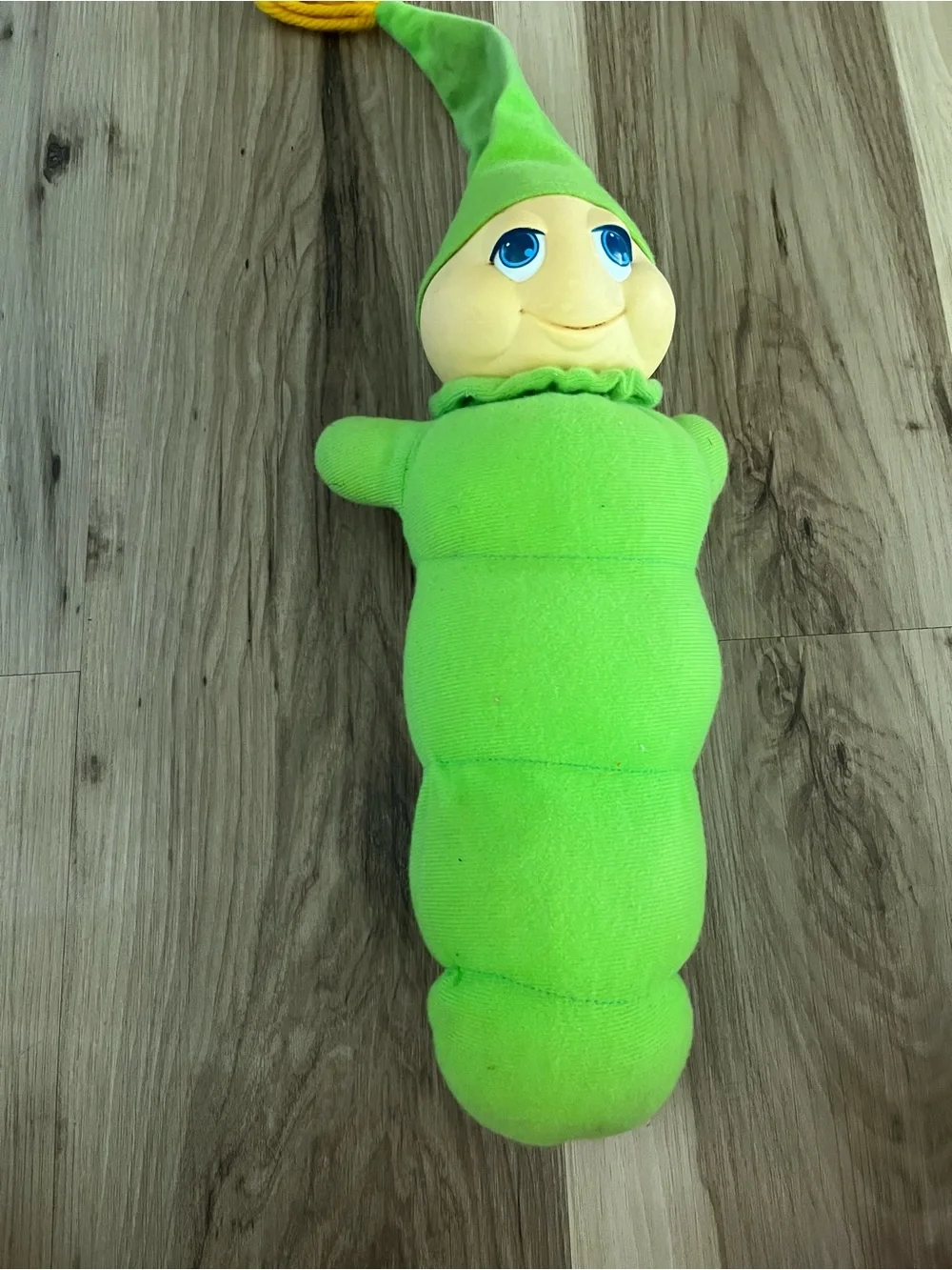 Vintage 1982 Hasbro Preschool Gloworm Green Plush Doll No Bulb Not Tested